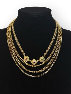 URBAN OUTFITTERS Layered Gold Chain Necklace | NWT